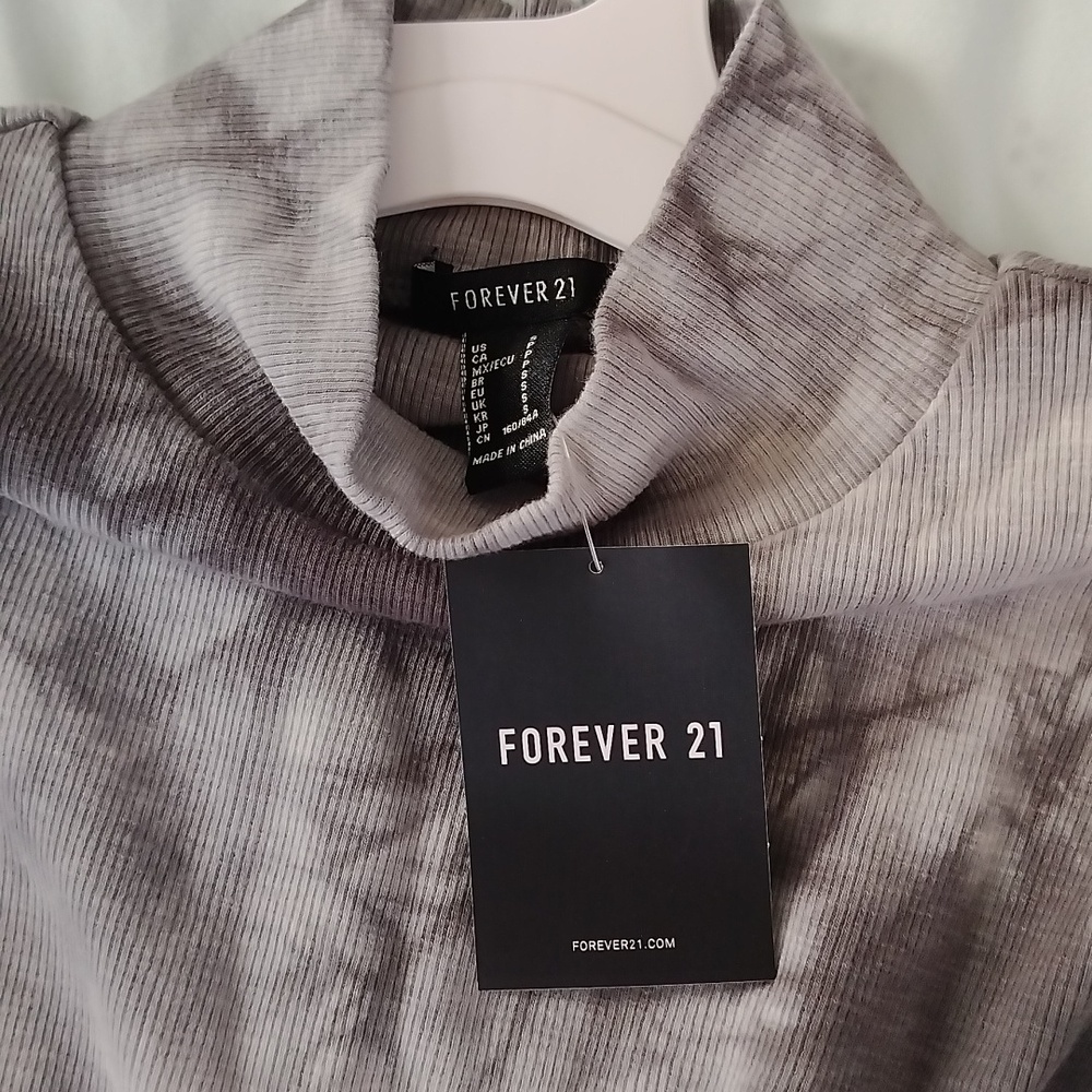 NWT Forever21 Tie-Dye Women Mini Long Sleeve Dress - Picture 5 of 5